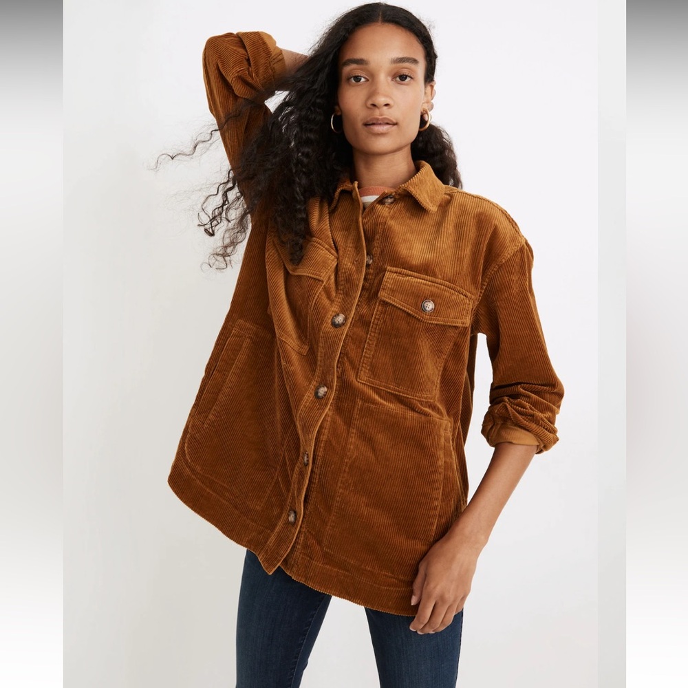 Corduroy Yorkway Shirt-Jacket 100% Cotton - Antique Gold